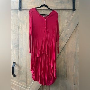 Cozy High-low Long-Sleeve